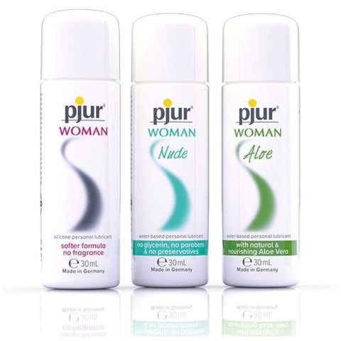 Pjur Woman Selection 3 x 30ml Three Premium Lubricant Formulas - Water Based Lubes