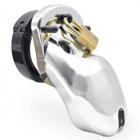 BDStyle Plastic Male Cock Chastity Device with Lock and Multiple Ring Sizes - Male Chastity