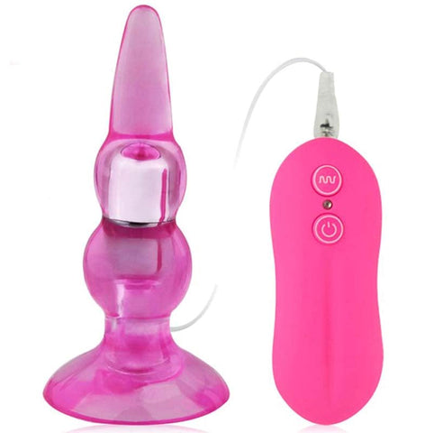 Aphrodisia Pleasure Butt Plug 10 Modes Purple Rechargeable Vibrating - Butt Plugs