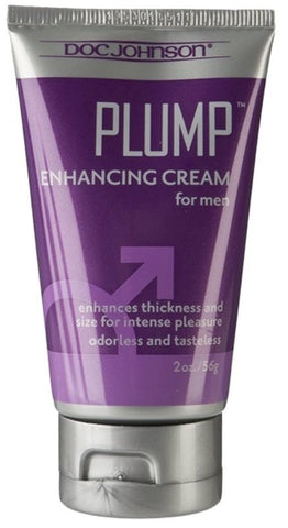 Doc Johnson Plump Enhancing Cream for Men 56g Penis Enhancement Gel - Delay and Excite Sprays