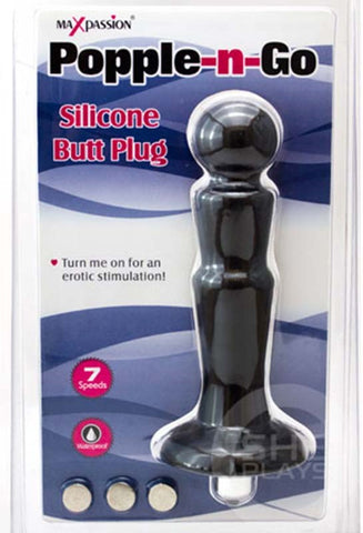 Popple-n-Go Silicone Butt Plug - Butt Plugs