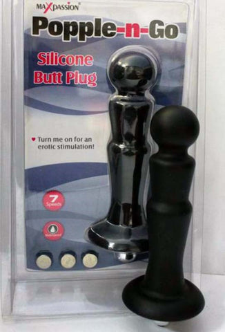 Popple-n-Go Silicone Butt Plug - Butt Plugs