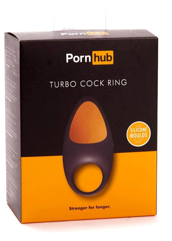 Pornhub Official Collection Turbo Cock Ring Black with Vibration - Cock Rings