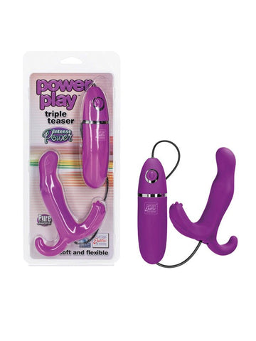 CalExotics Power Play Triple Teaser Prostate Vibrator - Prostate Toys