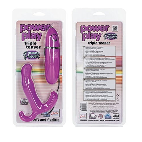 CalExotics Power Play Triple Teaser Prostate Vibrator - Prostate Toys
