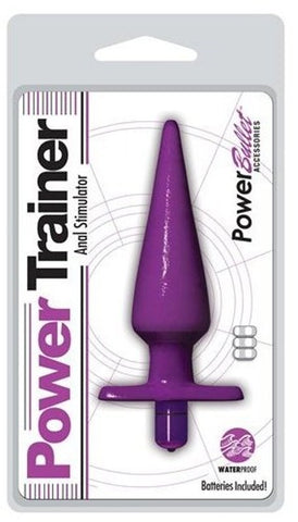 BMS Factory Power Trainer Anal Stimulator Black with Removable Vibrator - Butt Plugs