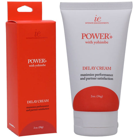 Doc Johnson Power+ with Yohimbe Delay Cream for Men 56g Prolonged Performance - Delay and Excite Sprays
