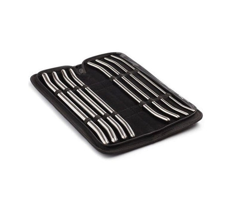 Hells Couture Pratt Urethral Sounds 8 pieces Medical Grade Steel Set - Penis Plugs