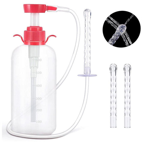 BDStyle Pressure Vaginal & Anus Douche Safe And Secure with Manual Control - Enemas and Douches