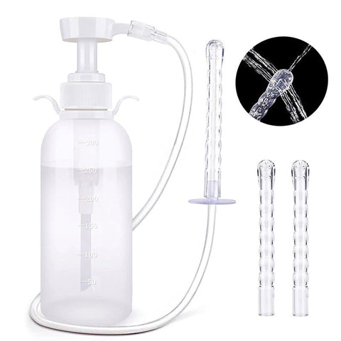 BDStyle Pressure Vaginal & Anus Douche Safe And Secure with Manual Control - Enemas and Douches