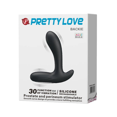 Baile Pretty Love Backie Vibrating Prostate Massager with Dual Stimulation - Prostate Toys