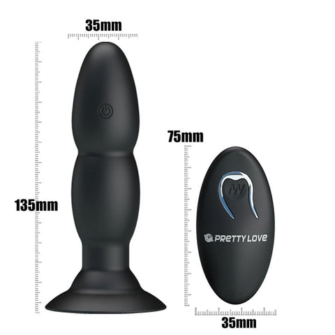 Pleasure Unleashed - Beaded Remote Anal Vibrator - Anal Vibrators