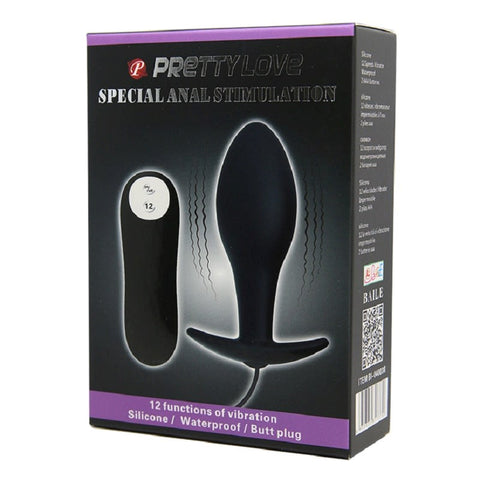 Baile Pretty Love Deluxe Anal Vibrator 12 Functions Body Safe Silicone - Anal Vibrators