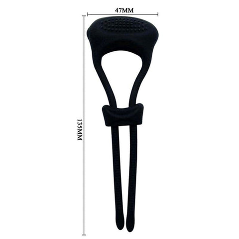 Baile Pretty Love Curitis Adjustable Vibrating Cock Ring with 12 Modes - Vibrating Cock Rings