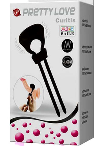 Baile Pretty Love Curitis Adjustable Vibrating Cock Ring with 12 Modes - Vibrating Cock Rings