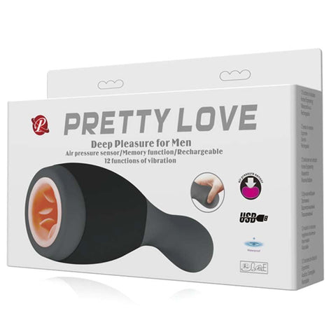 Baile Pretty Love Deep Pleasure For Men Air Pressure Masturbator - Masturbators and Strokers