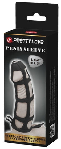 Baile Pretty Love Penis Sleeve Medical Grade Silicone Enhancement - Pumps, Extenders and Sleeves