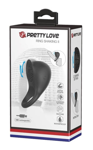 Baile Pretty Love Ring Shaking II Vibrating Cock Ring - Stretchy Cock Rings