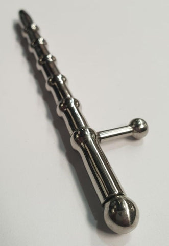 Prince Albert Rack Cum Thru Plug Medical Grade Steel Urethral Sound - Penis Plugs