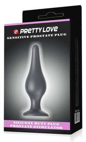 Baile Prostate Silicone Butt Plug with Suction Base for P Spot Stimulation - Prostate Toys