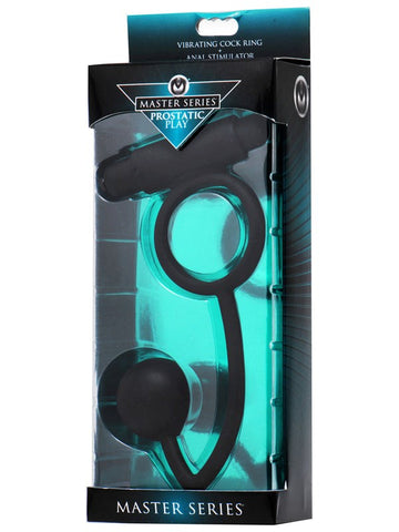 XR Brands Prostatic Play Odyssey Vibrating Cock Ring and Anal Stimulator - Cock Rings