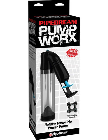 Pump Worx Deluxe Sure Grip Mens Penis Pump with EZ Grip Handle - Pumps, Extenders and Sleeves