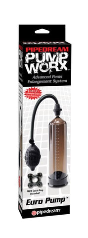 Pipedream Products Pump Worx Euro Male Penis Enlargement Pump Medical Style - Pumps, Extenders and Sleeves