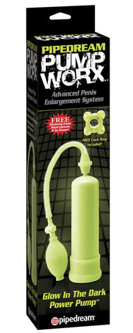 Pump Worx LCD Automatic Penis Enlargement Pump with Glow in Dark Feature - Pumps, Extenders and Sleeves