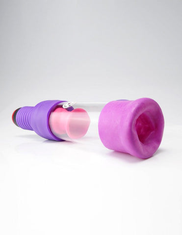 Pump Worx Head Job Vibrating Penis Power Pump with Dual Stimulation - Pumps, Extenders and Sleeves