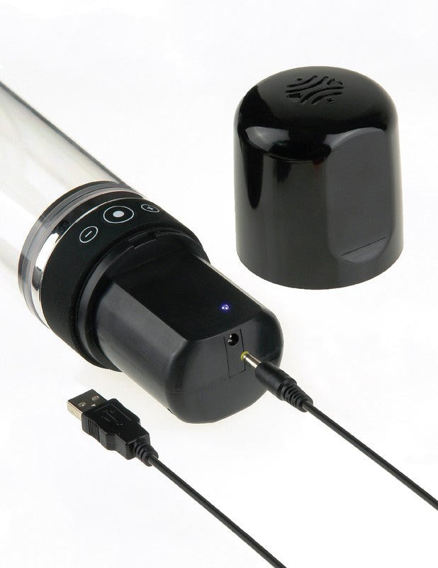 Pump Worx Rechargeable Auto-Vac Penis Pump - - Pumps, Extenders and Sleeves