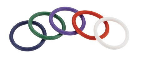 Rainbow Rubber Stretchy Cock Ring 5 Pack - 02 In - Cock Rings
