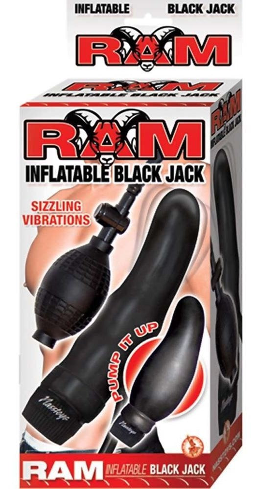 Ram Inflatable Black Jack Body Safe CRings - - Anal Dildos
