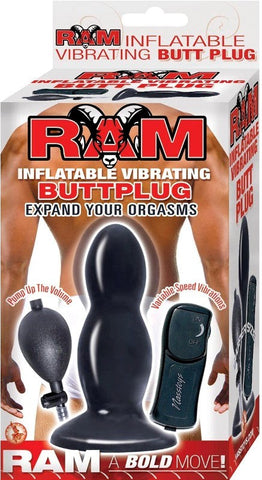 Nasstoys Ram Inflatable Vibrating Buttplug with Customizable Size - Butt Plugs