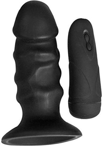 Nasstoys Ram Pulsating Buttplug Black with 4 Vibration Functions - Butt Plugs