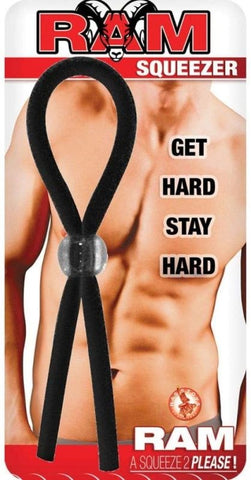 Nasstoys Ram Squeezer Cock Tie Adjustable Lasso Design - Cock Rings