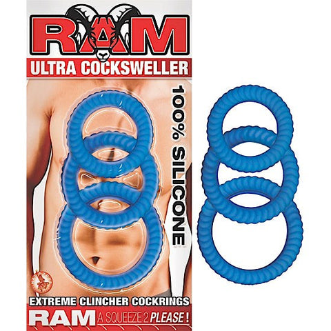 Nasstoys Ram Ultra Cocksweller Silicone Cock Ring Set - Cock Rings