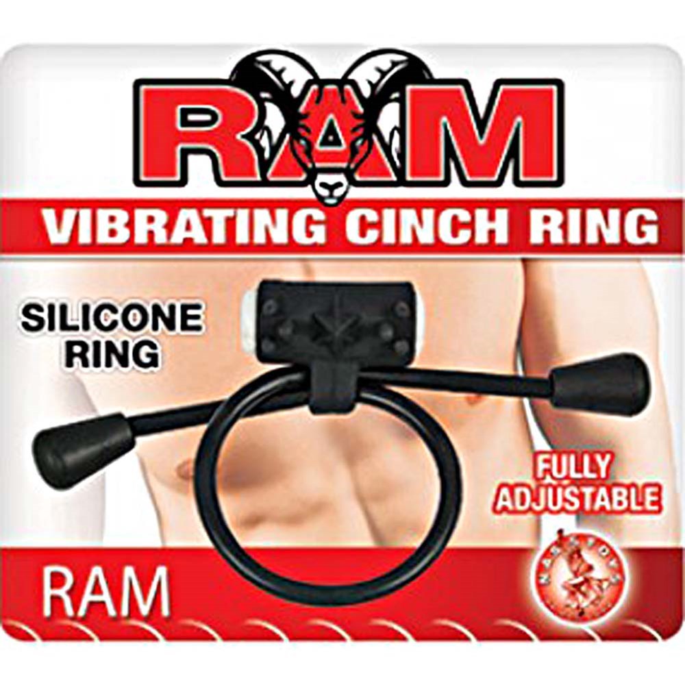 Ram Vibrating Cinch Mens Cock Ring Discreet Packaging - - Cock Rings