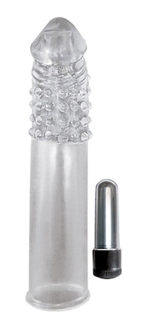 Nasstoys Ram Vibrating Penis Extender with Bullet Vibrator and Ribbed Texture - Pumps, Extenders and Sleeves
