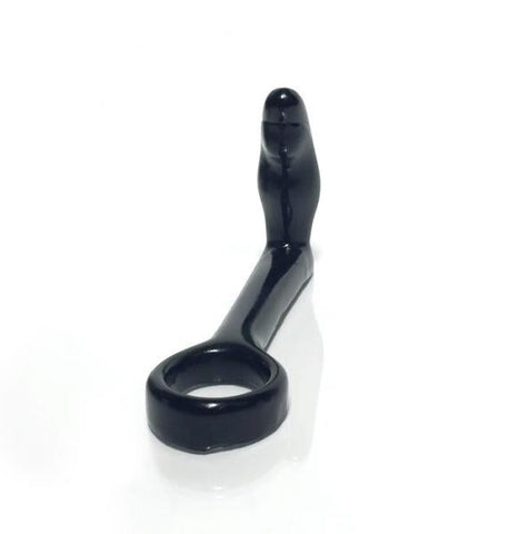 C1R Releasing Rascal The Clencher V2 Black Dual Stimulation Cock Ring - Cock Rings
