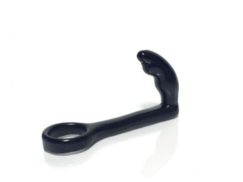 C1R Releasing Rascal The Clencher V2 Black Dual Stimulation Cock Ring - Cock Rings