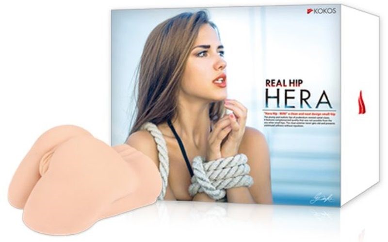 Real Hip Hera with Two Way Massager Mens Masturbator - - Realistic Butts And Vaginas