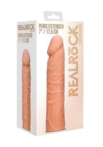 Shots Toys RealRock 7 inch Penis Extender with Length Enhancement - Pumps, Extenders and Sleeves