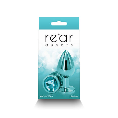 NS Novelties Luxurious Aluminum Anal Plug Rear Assets GEM Medium Size - Butt Plugs