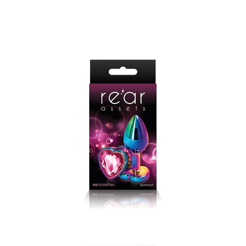 NS Novelties Rear Assets Vibrant Aluminum Pleasure Heart Shaped Butt Plug - Butt Plugs