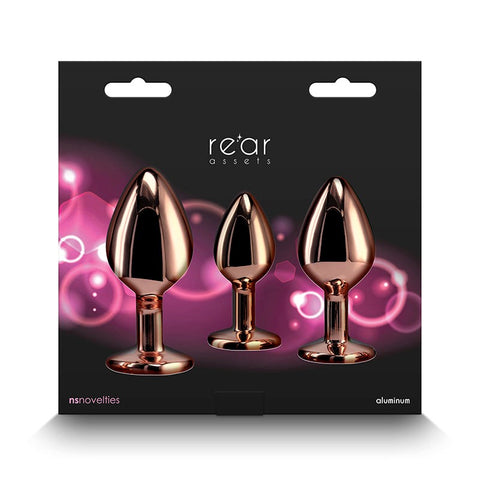 Rear Assets Trainer Kit - Rose Gold Heart Edition - Butt Plugs