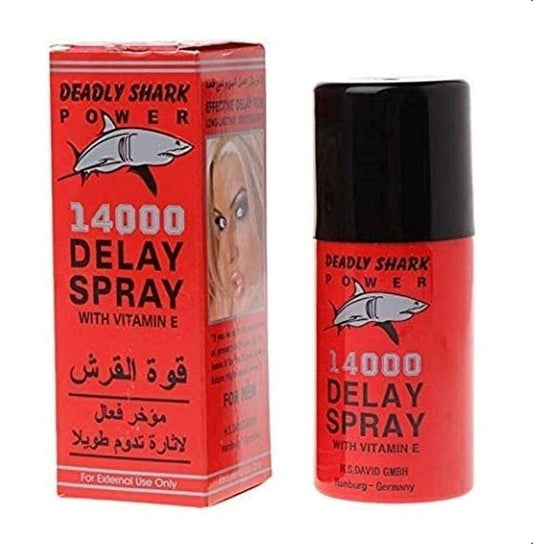 Red Shark 14000 All Fit Cock Rings - - Delay and Excite Sprays