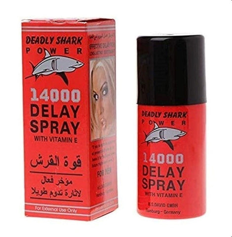 BDStyle Red Shark 14000 Male Delay Spray for Extended Performance - Delay and Excite Sprays