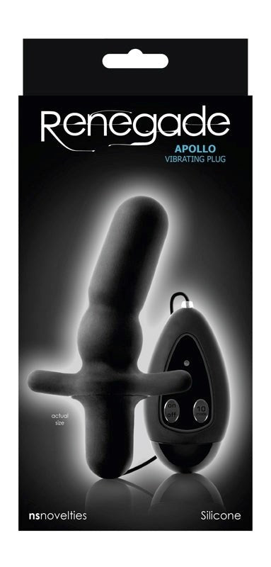 Renegade Apollo Vibrating Plug Black Premium Cock Gear - - Anal Vibrators