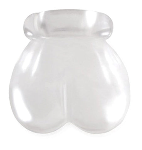 NS Novelties Renegade Ball Sack Clear TPE Ball Stretcher - Cock Rings