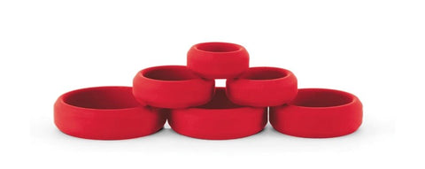 NS Novelties Renegade Build A Cage Rings Six Size Cock Ring Set - Cock Rings